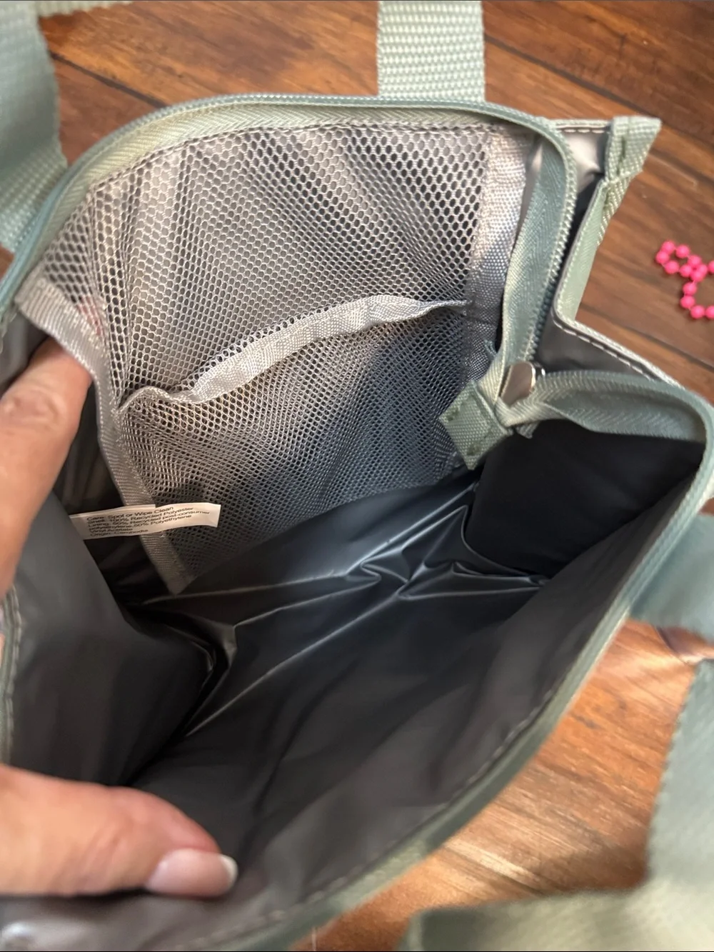 Dealworthy Insulated Lunch Bag Sage Green Gray Zip Tote Target